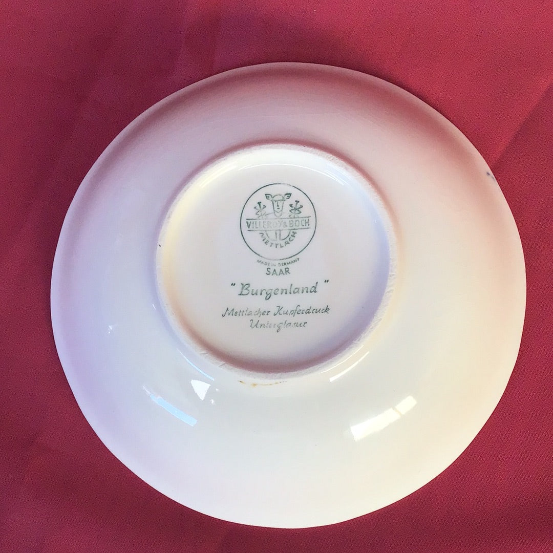Suppenteller Suppentasse Burgenland Villeroy & Boch Porzellan Antik Vintage