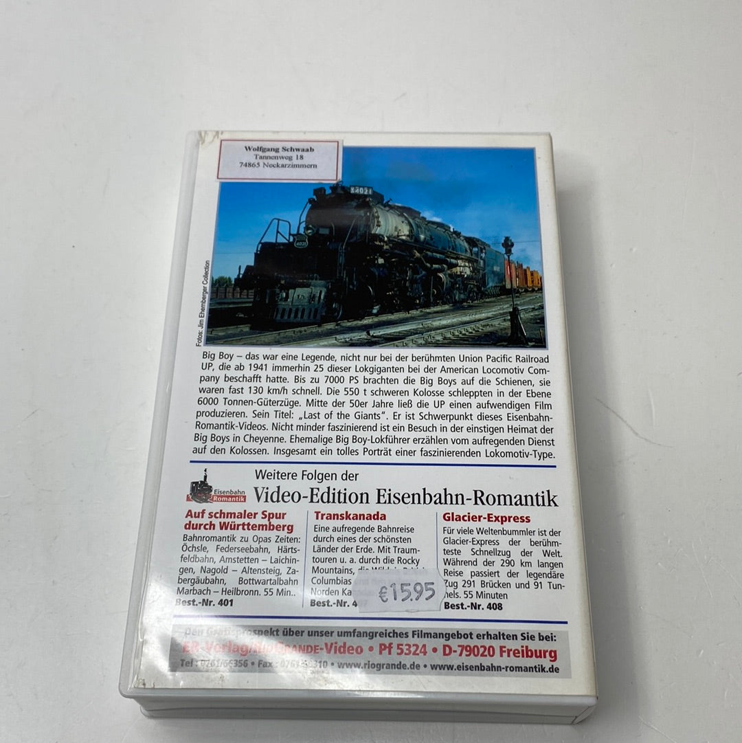 SWR Der letzte Dampflok Gigant Big Boy VHS