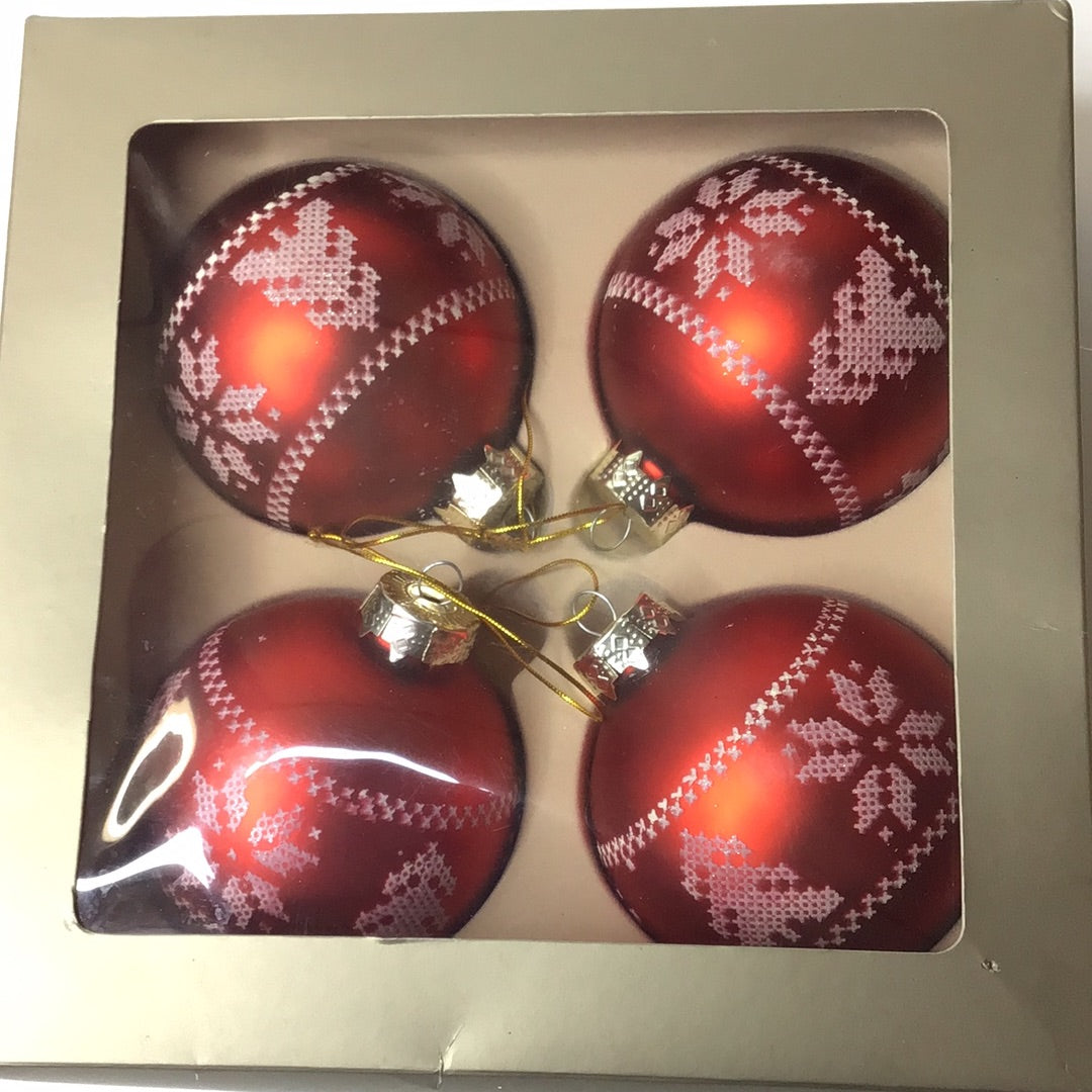 Weihnachtskugel Set 4 Stück
