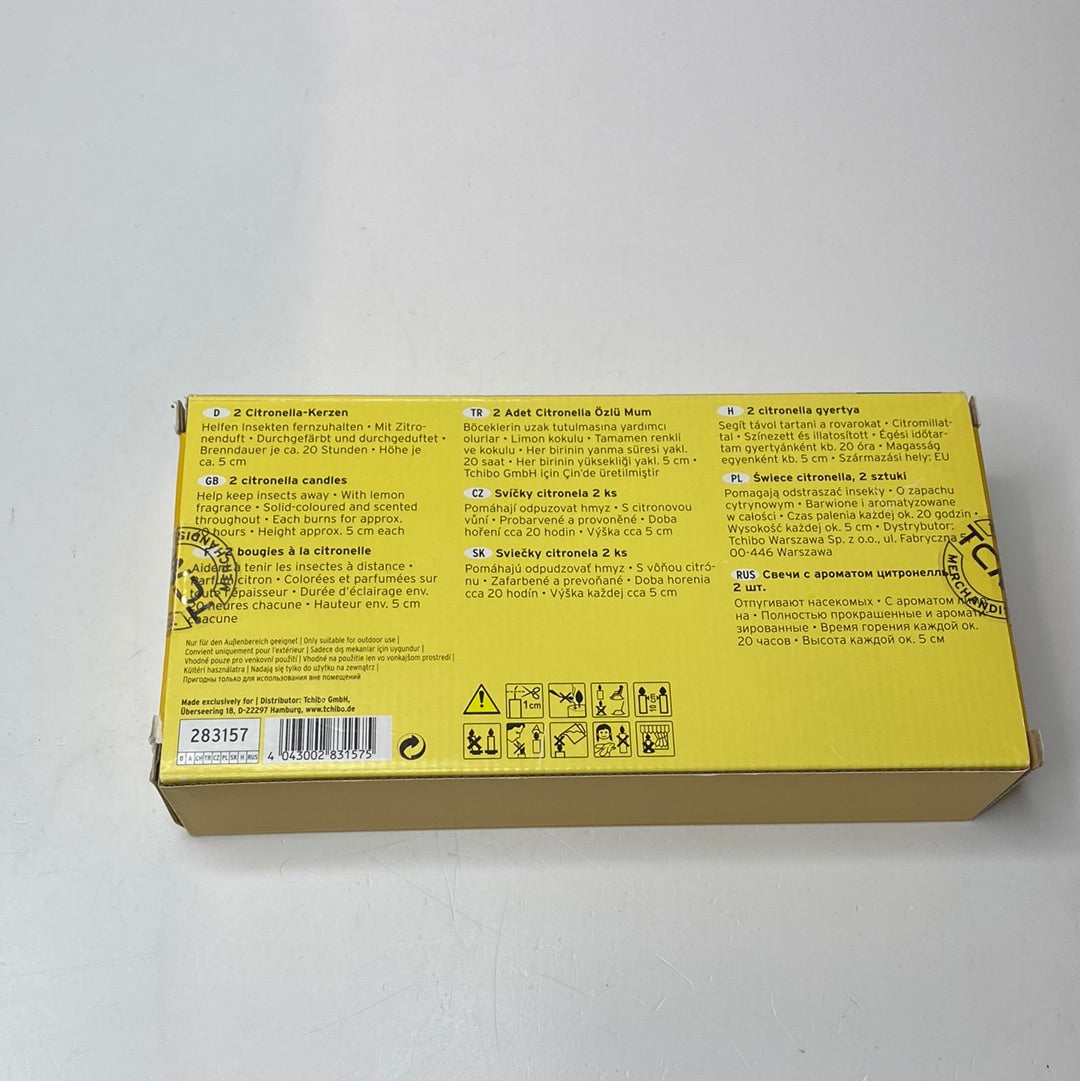 2 Citronella Kerzen Tchibo