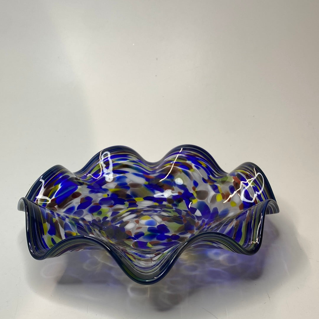 Glasschale mundgeblasen
