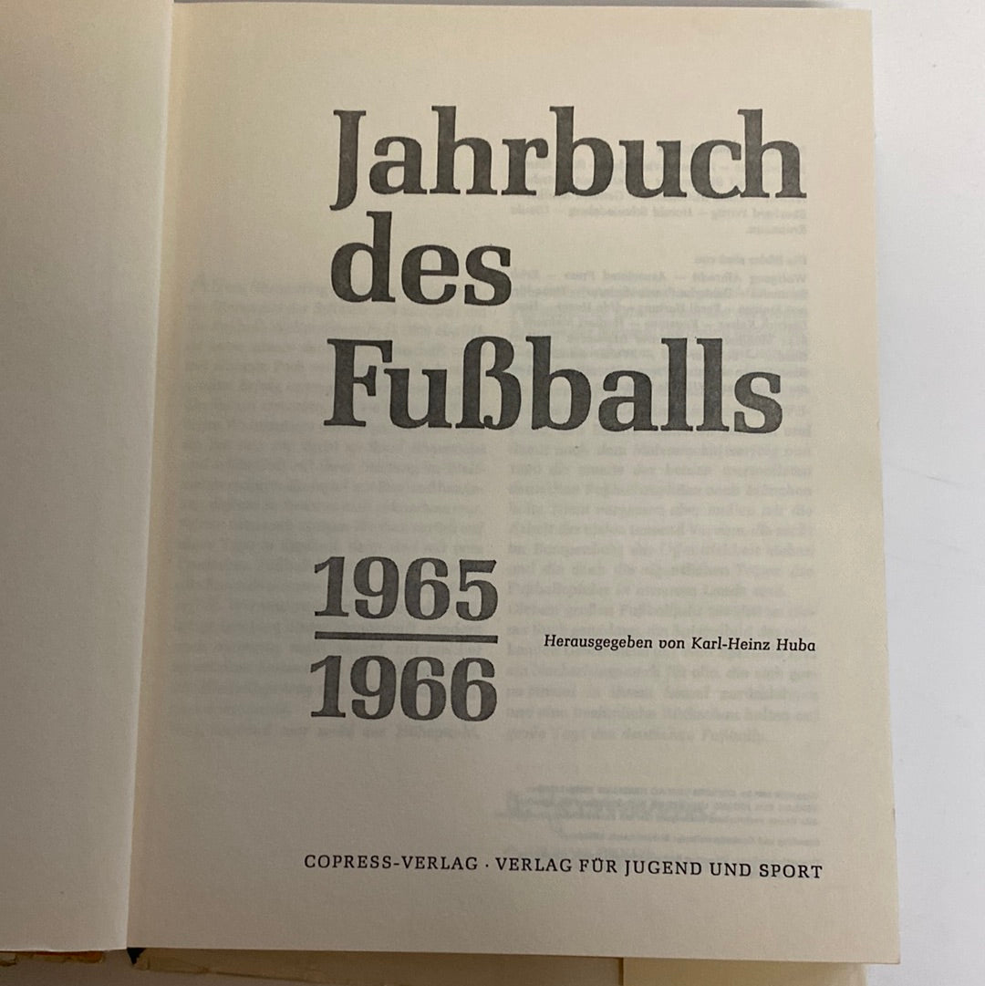 Jahrbuch des Fußballs 1965/1966