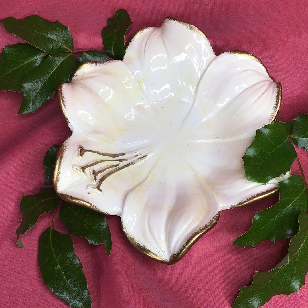 Deko Schale mit Rosé Kerze