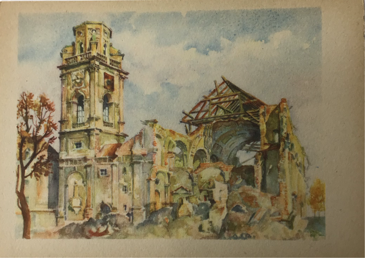Alte Postkarte Josefskirche in München