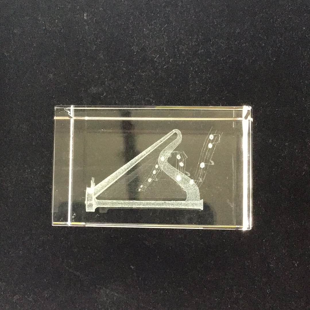 3D-Kristall Quadrat Harfe