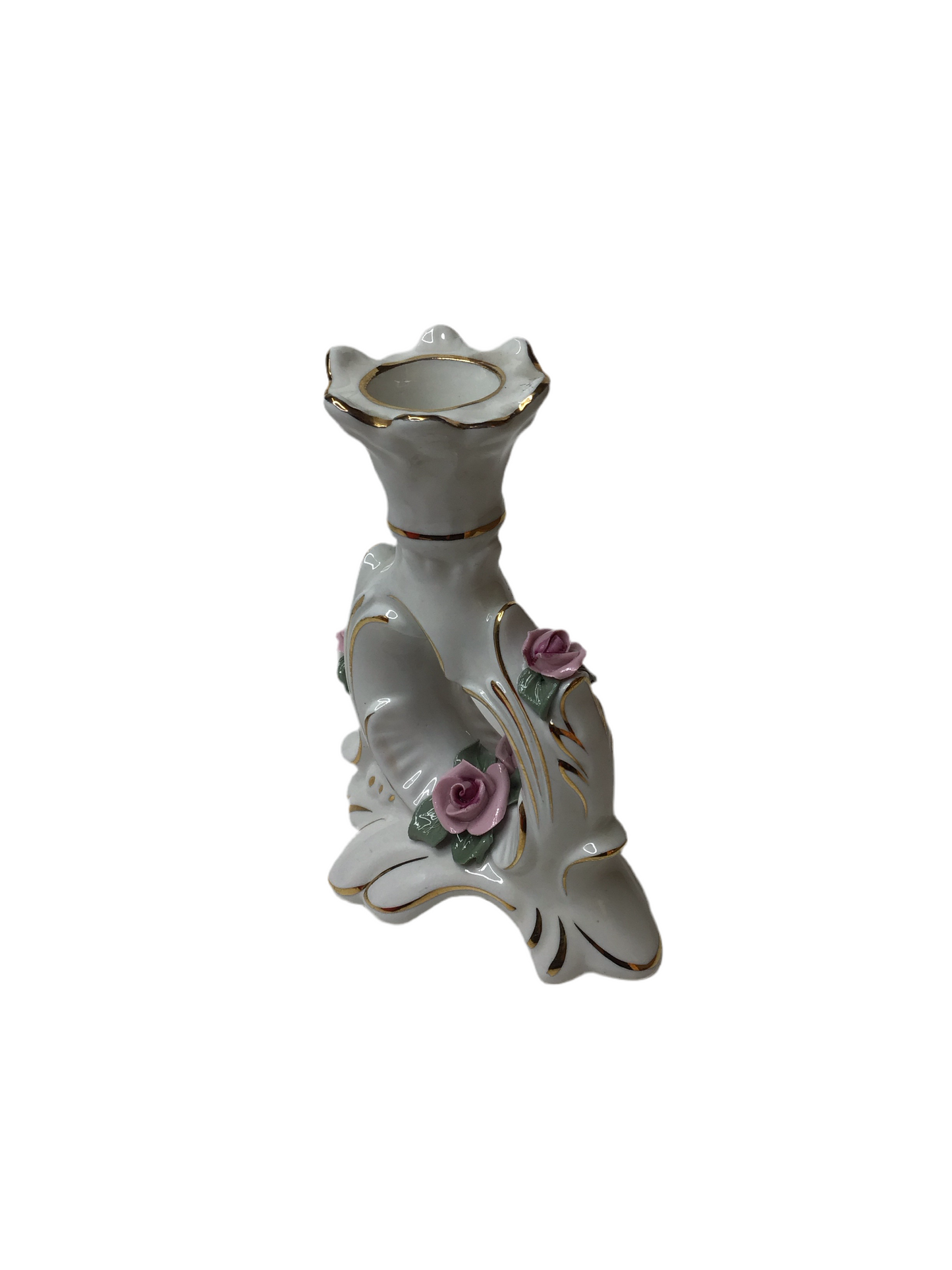Kerzenleuchter mit Rosendekor