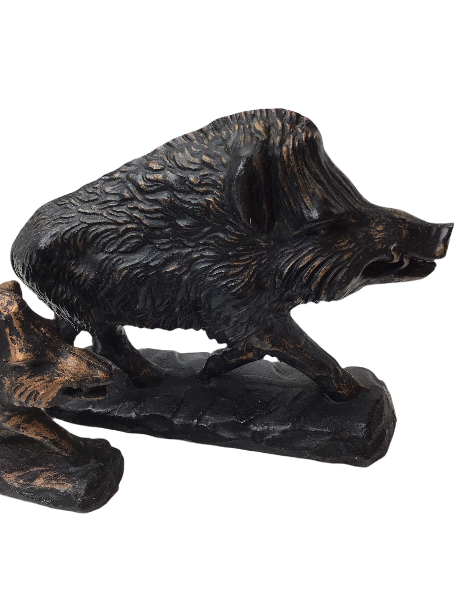 Gusseisen Wildschweine 2 Figuren