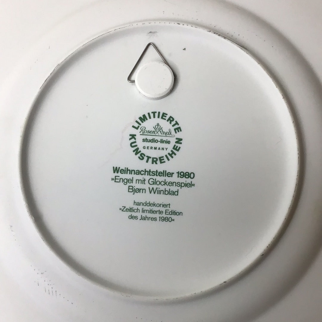 Rosenthal Wandteller Weihnachtsteller 1980