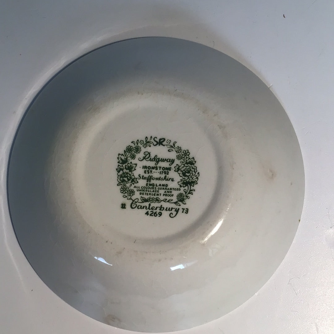 Ridgway Vintage Teller rund tief Speiseteller Porzellan