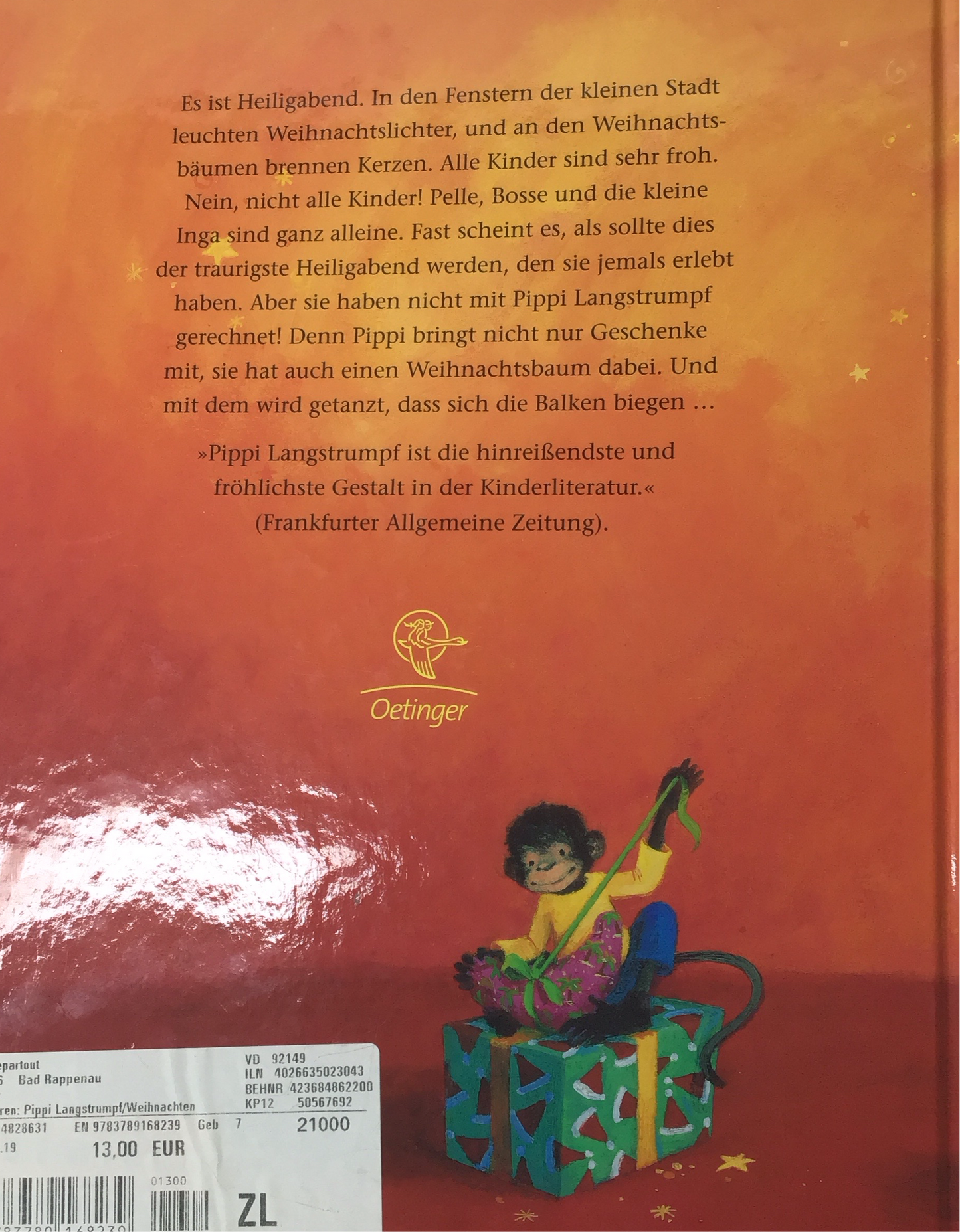 Pipi Langstrumpf friert Weihnachten von Astrid Lindgren