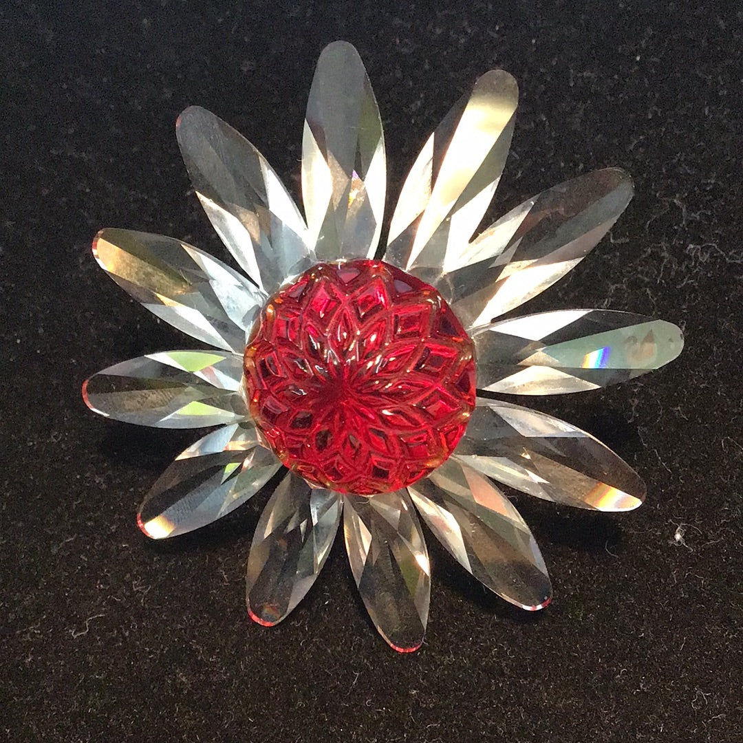 Swarovski Margarite Blume rot