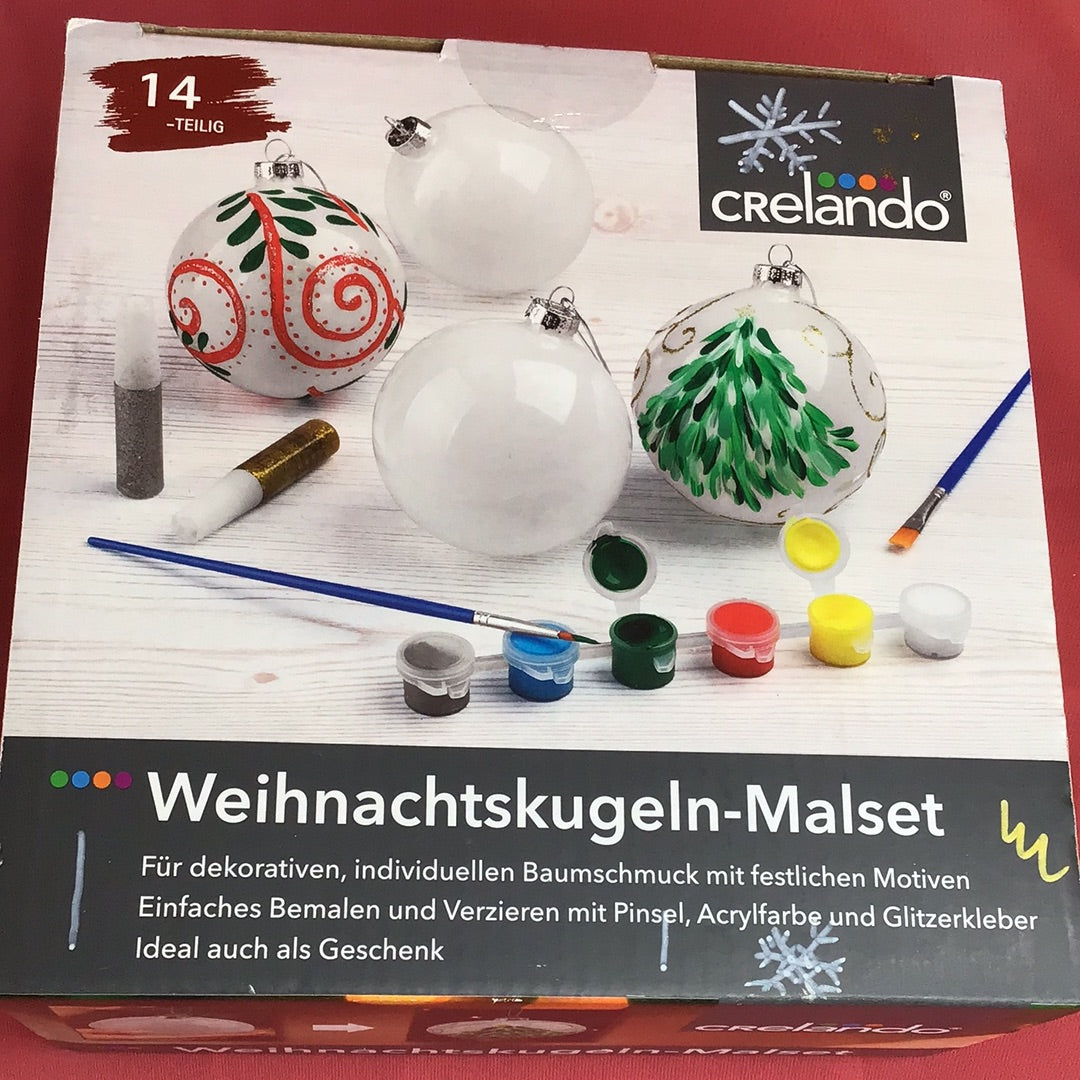 Weihnachtskugeln-Malset