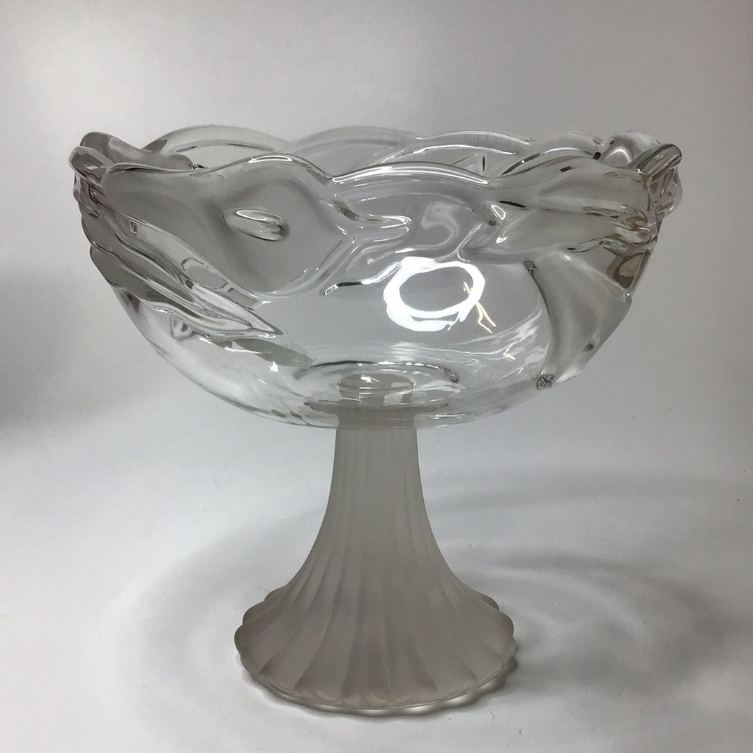 Original Walter Kristallschale mit Glasfuß
