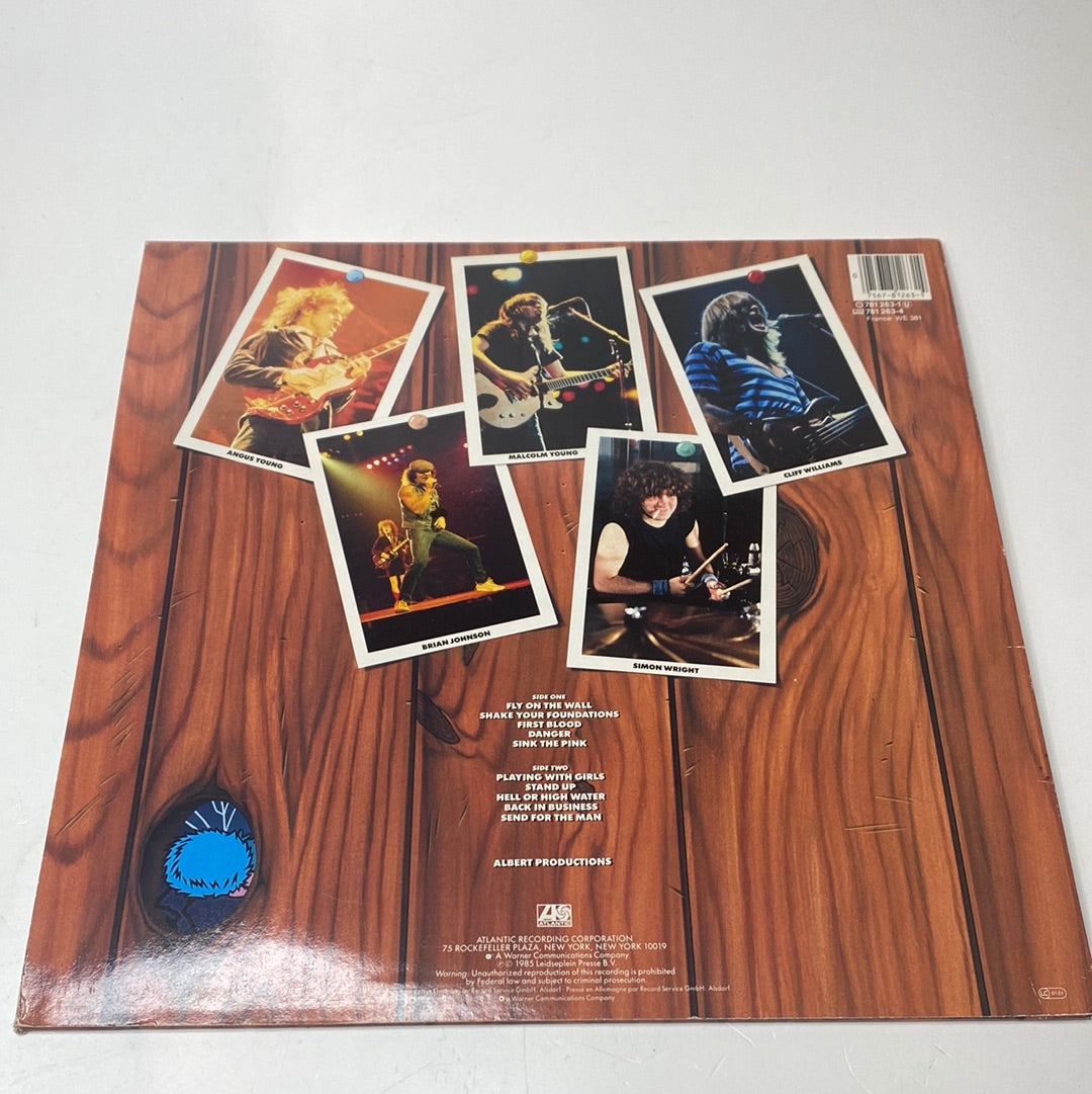 AC/DC, Fly on the Wall Schallplatte