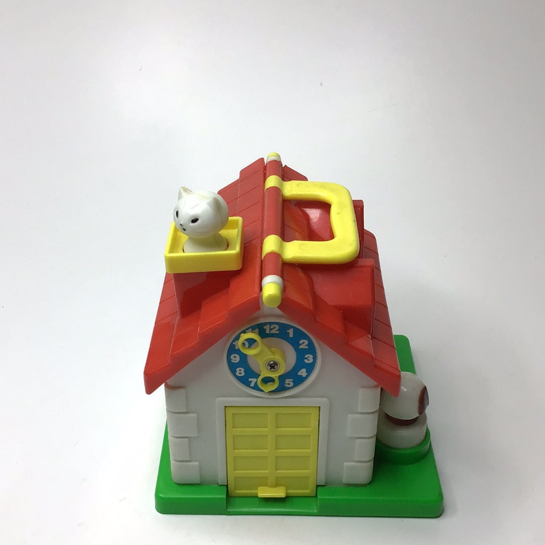 Vintage Blue Box Toys, mit Hund und Katze