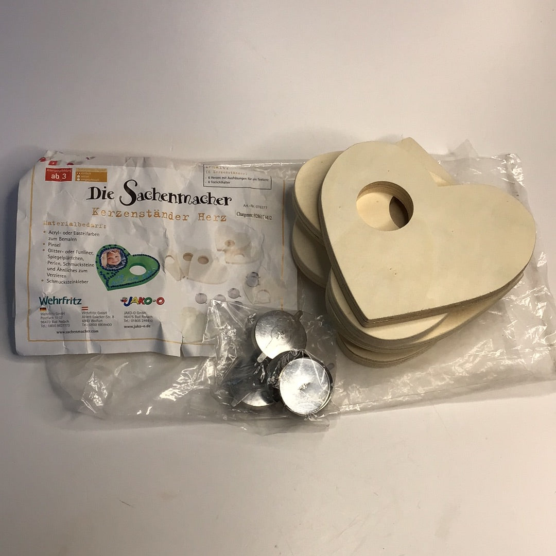 Die Sachmacher Kerzenständer Herz Bastelset