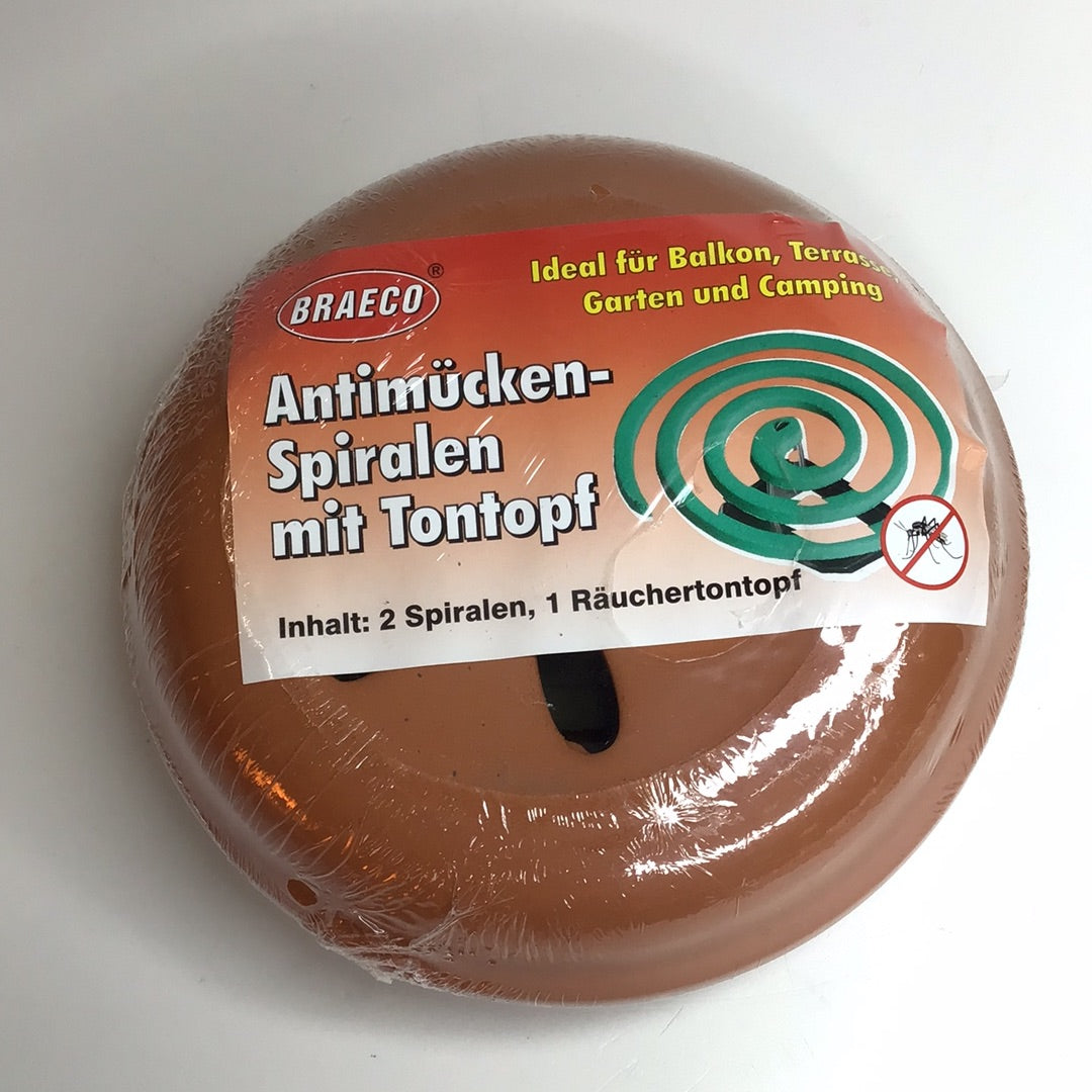 Antimücken Spiralen mit Tontopf