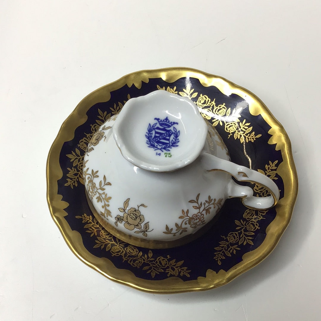 Weimer Porzellan Kobalt Sammlertasse Teetasse