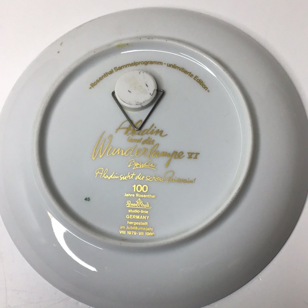 Rosenthal Wandteller Aladin und die Wunderlampe