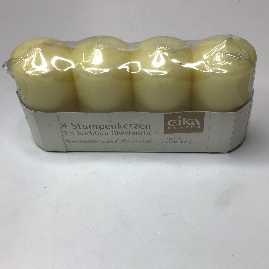 4 Stumpfkerzen