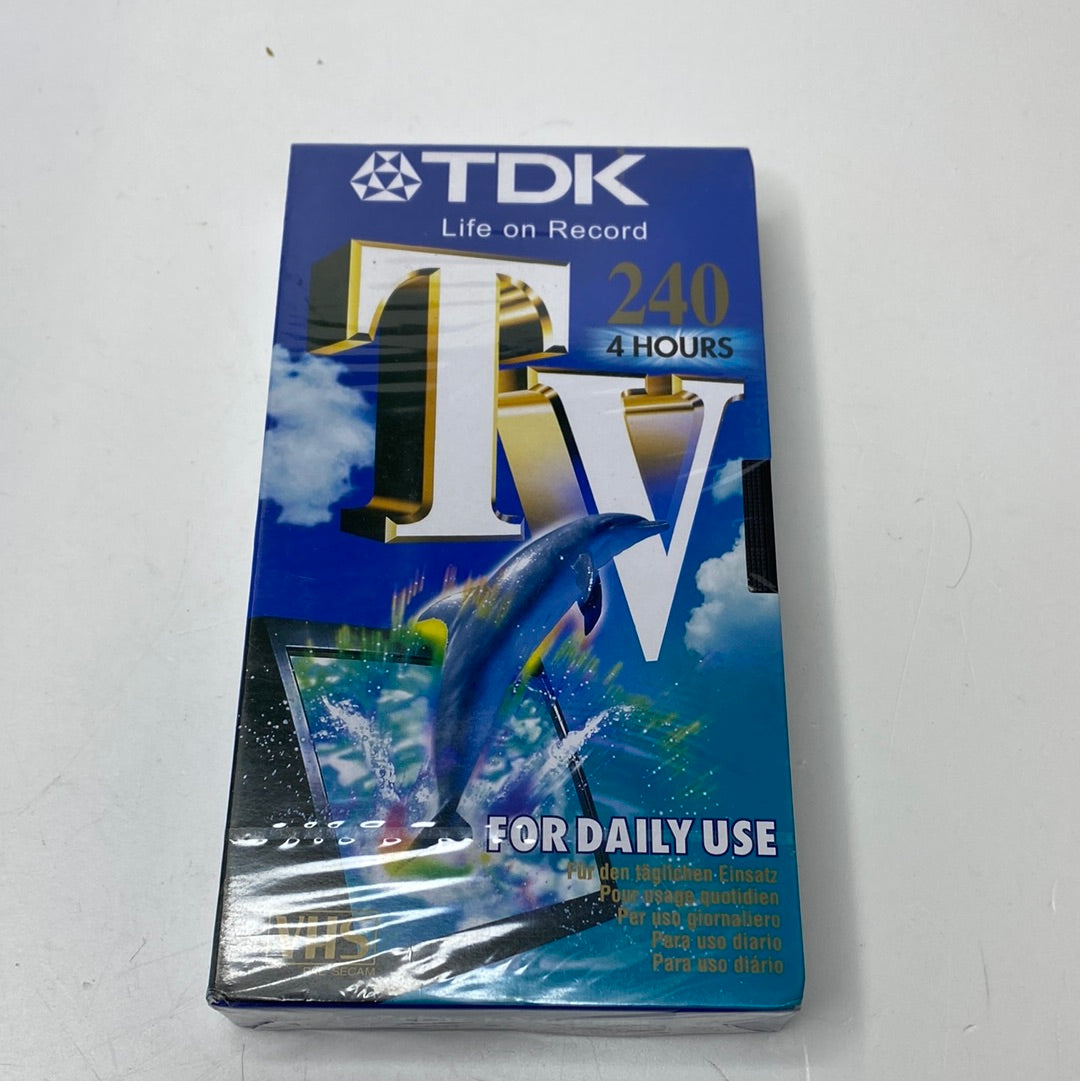 TDK VHS 240 4 Hours/Stunden Leerkassetten