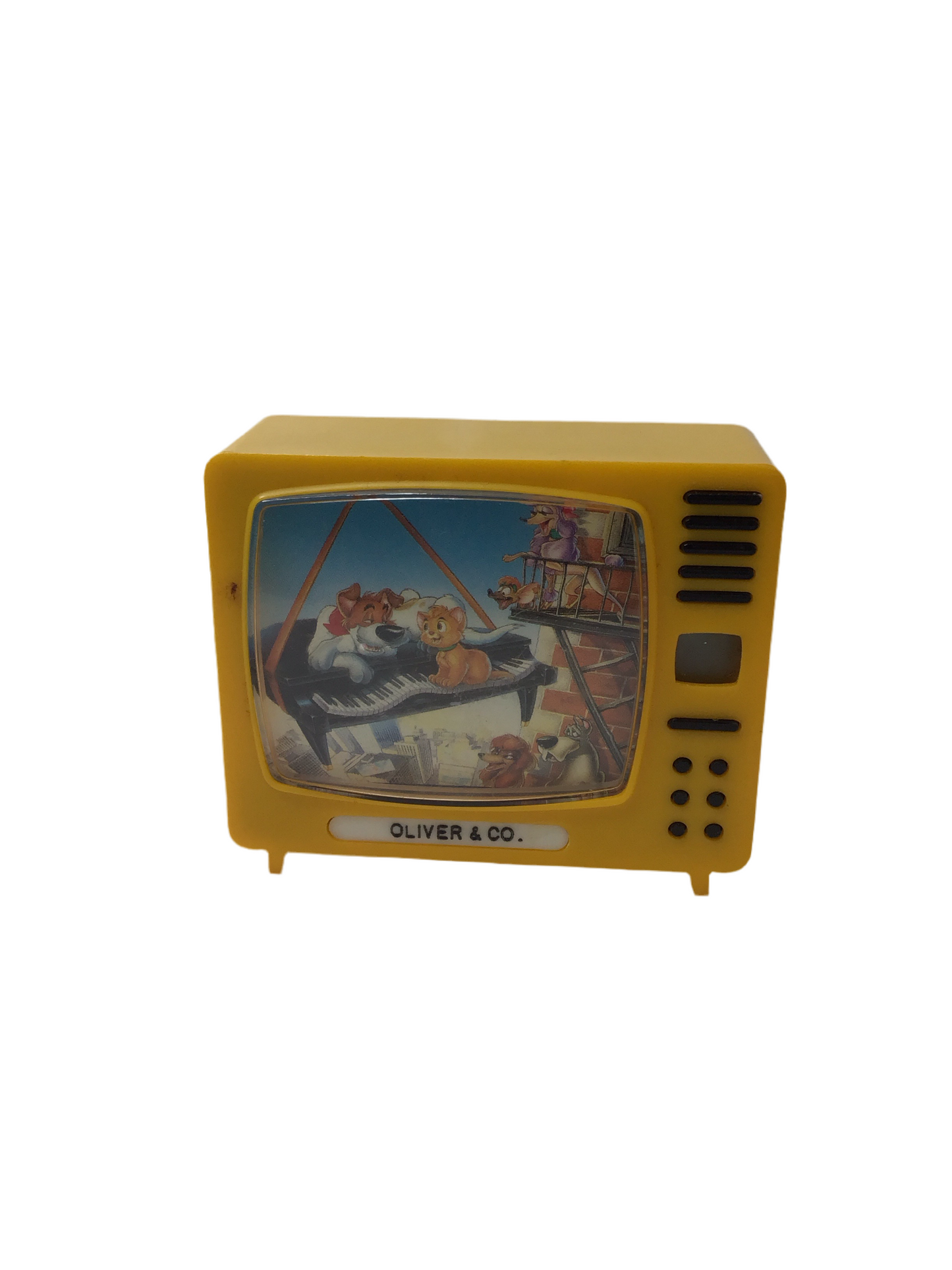 Walt Disney Plastiskop Klick-Fernseher Oliver und Co