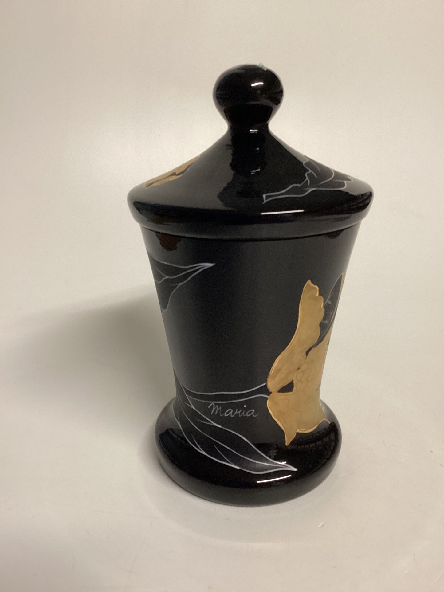 Porzellan Vase mit Deckel