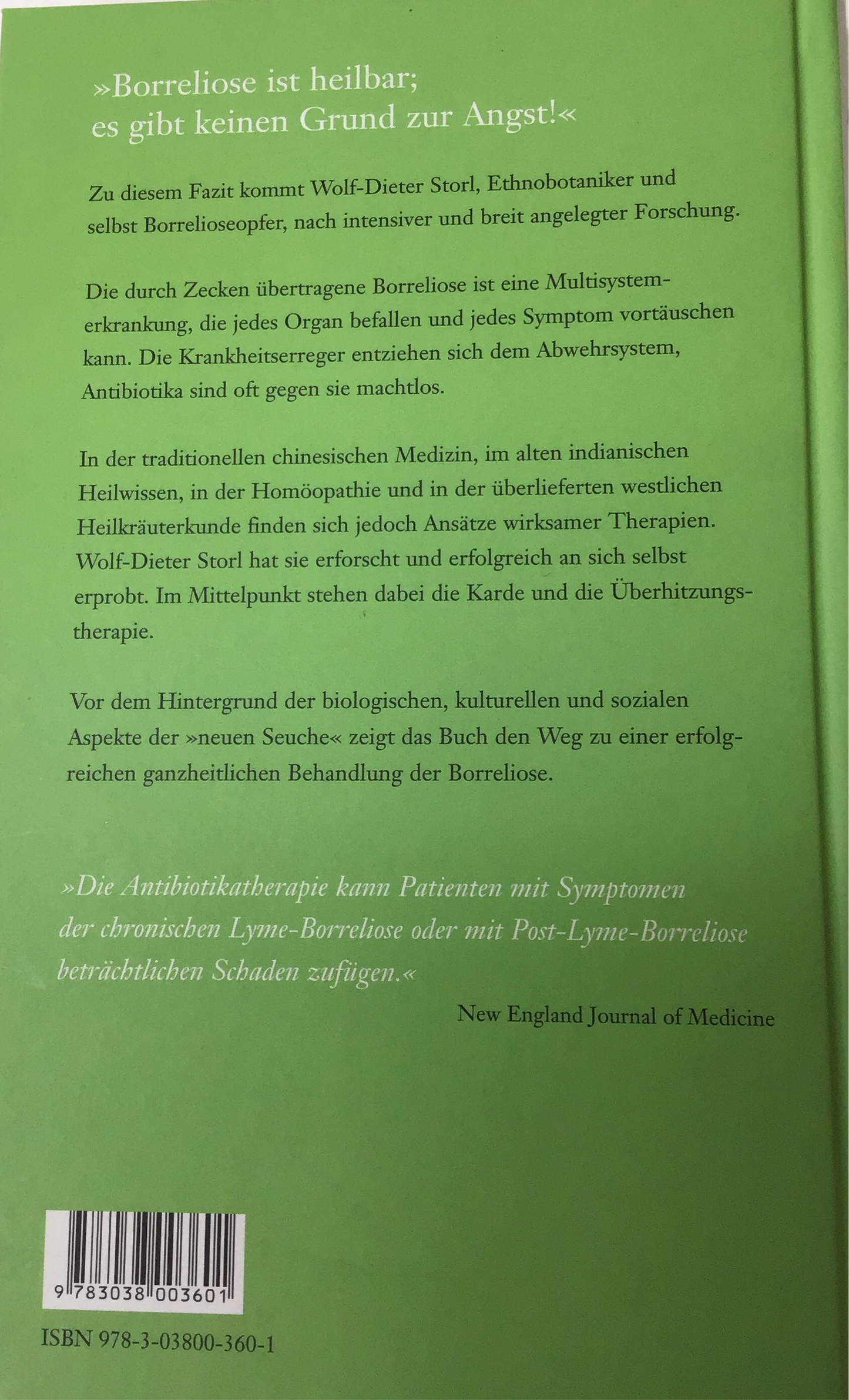 Buch Borreliose natürlich heilen von Wolf-Dieter Storl