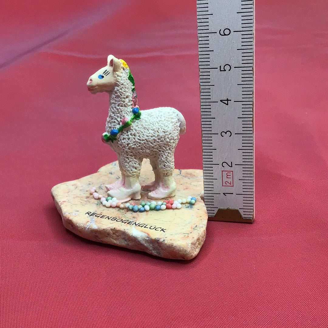 Lama Regenbogenglück Dekoration Figur Manufaktur Locnikar