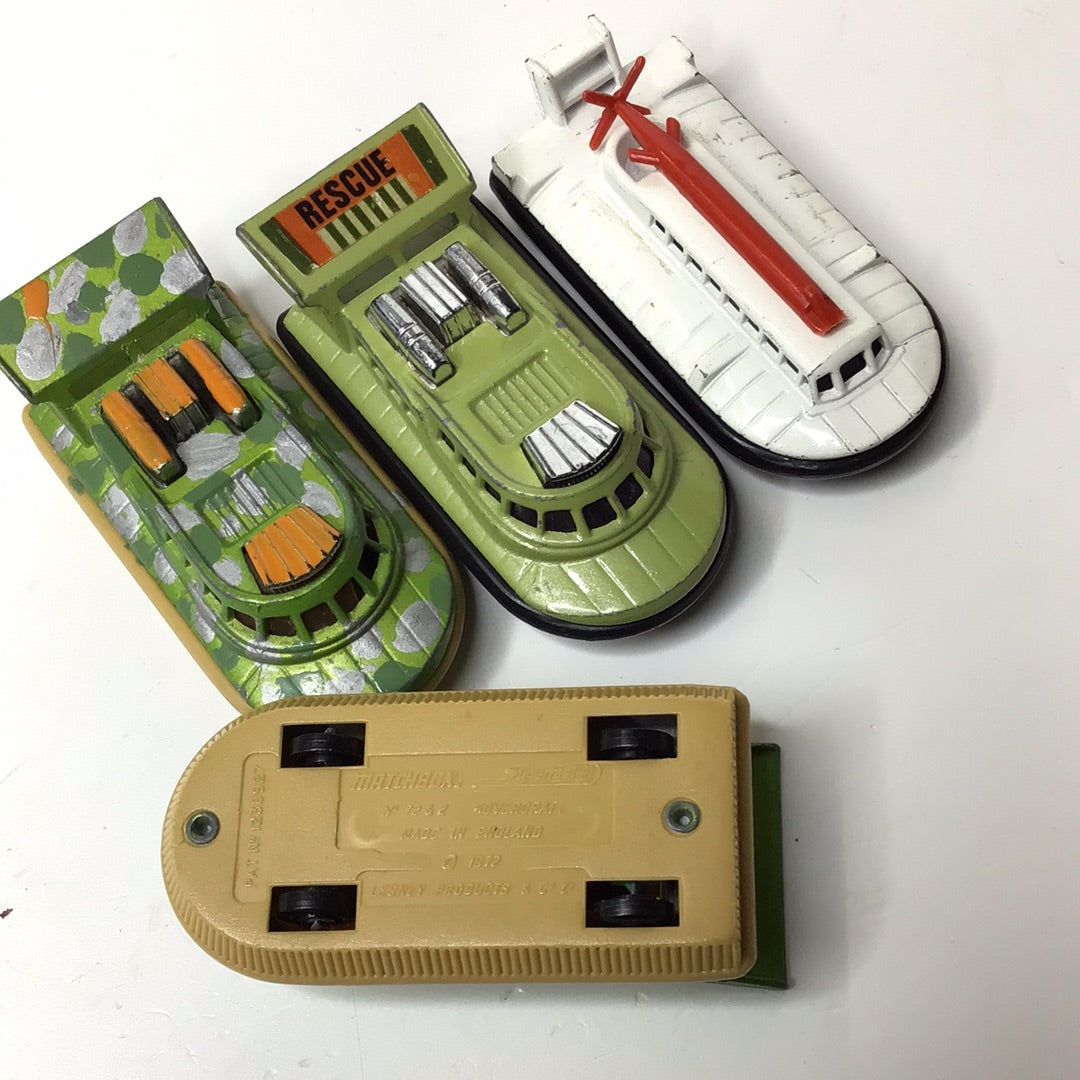 Matchbox Hovercraft 1972 4 Stück