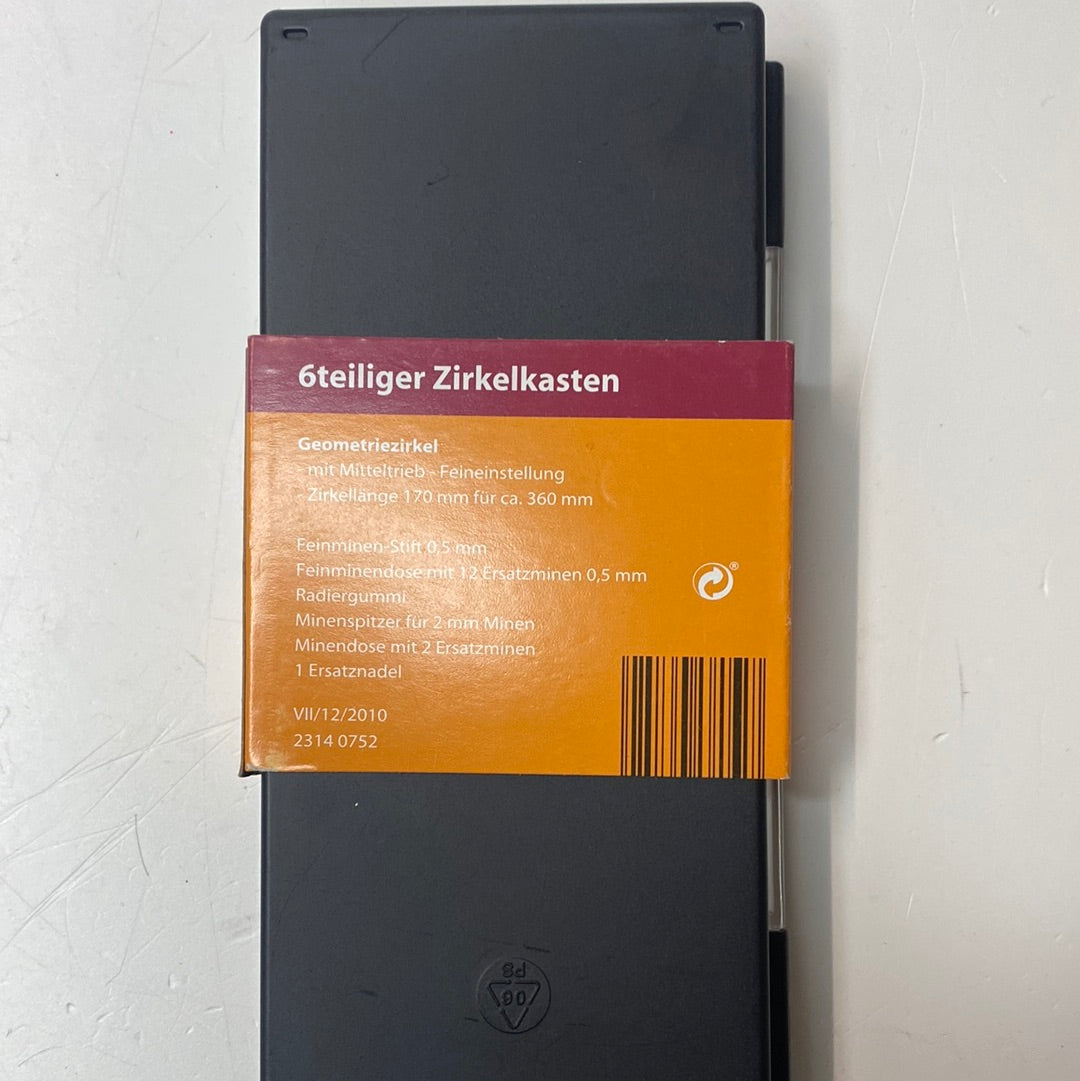 6teiliger Zirkelkasten Rex