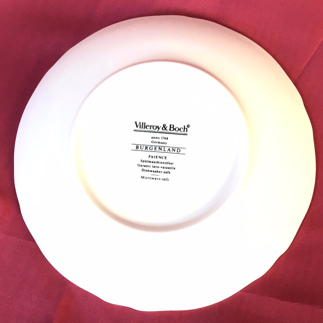 Kuchenteller Untertasse Burgenland Villeroy & Boch Porzellan Antik Vintage