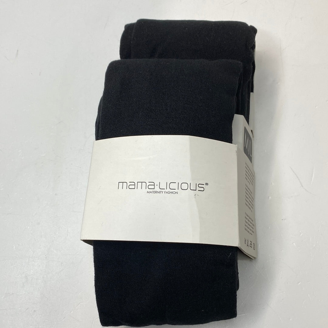 Schwarze Strumpfhosen für Schwangerschaft 2 Stück