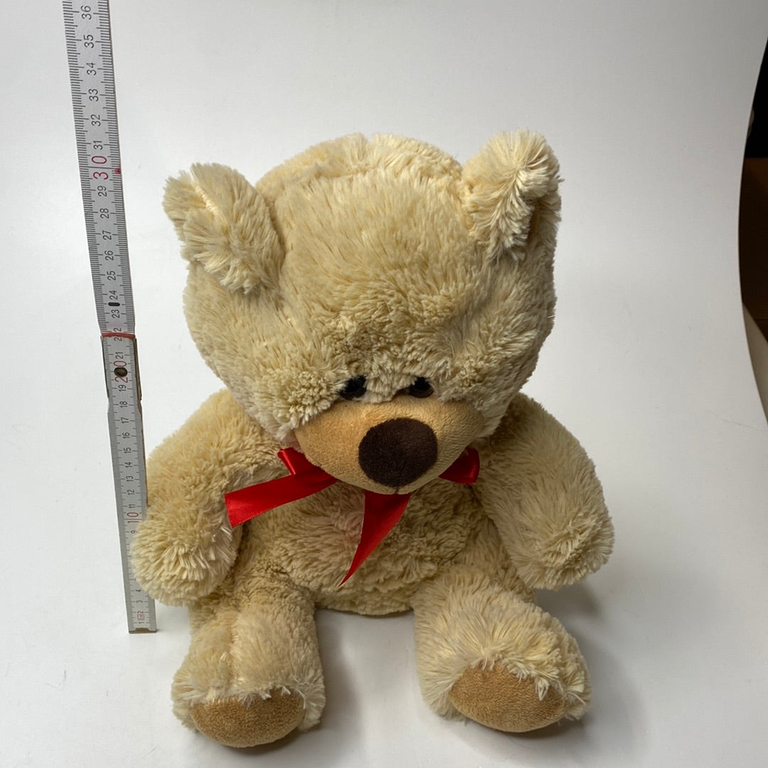 Lumaland Teddybär mit rote Schleife