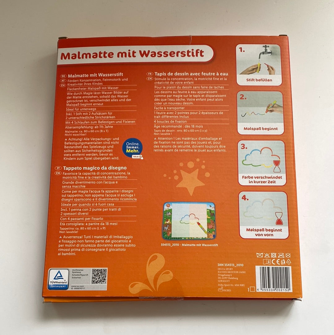 Malmatte mit Wasserstift