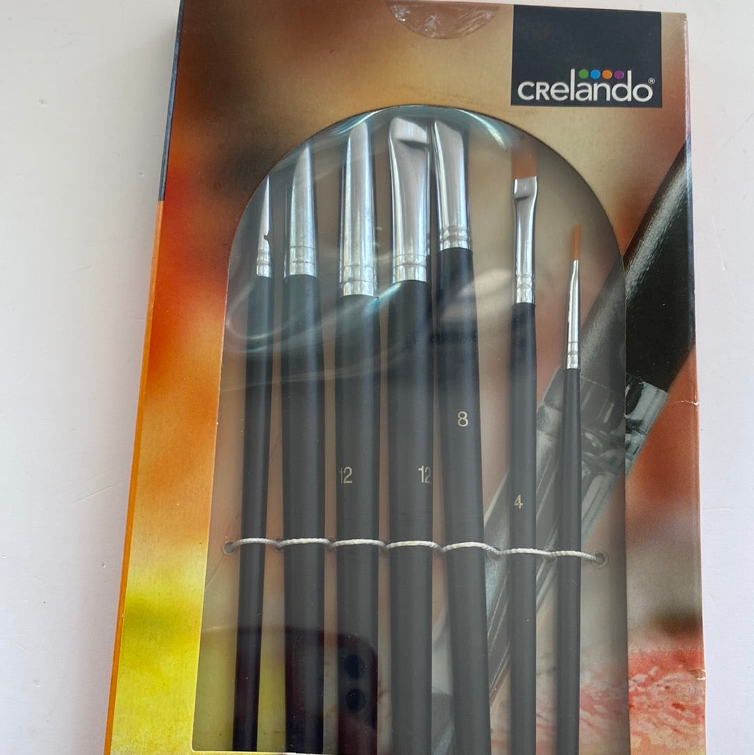 Pinsel Set aus Polyesterborsten und Echtholz