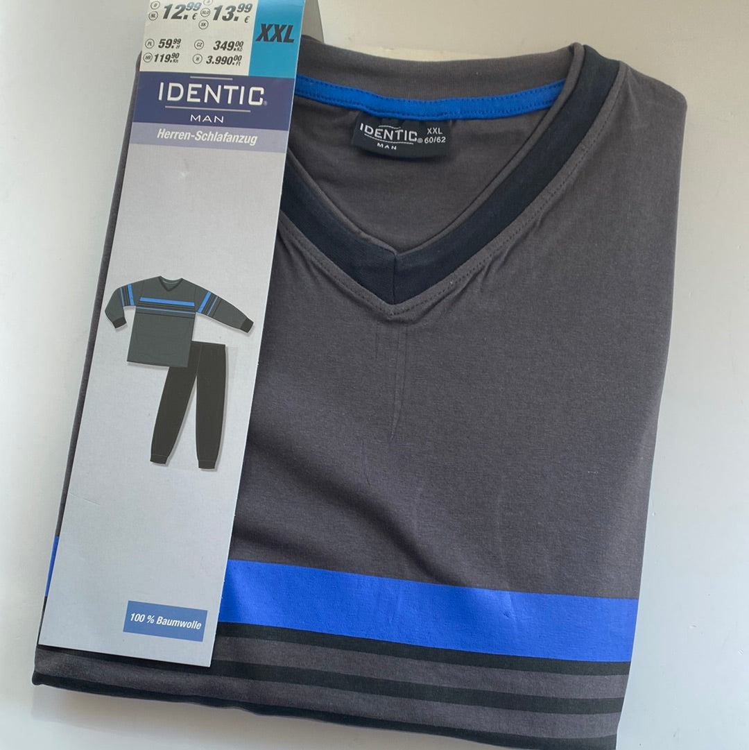 Herren Schlafanzug 100 % Baumwolle