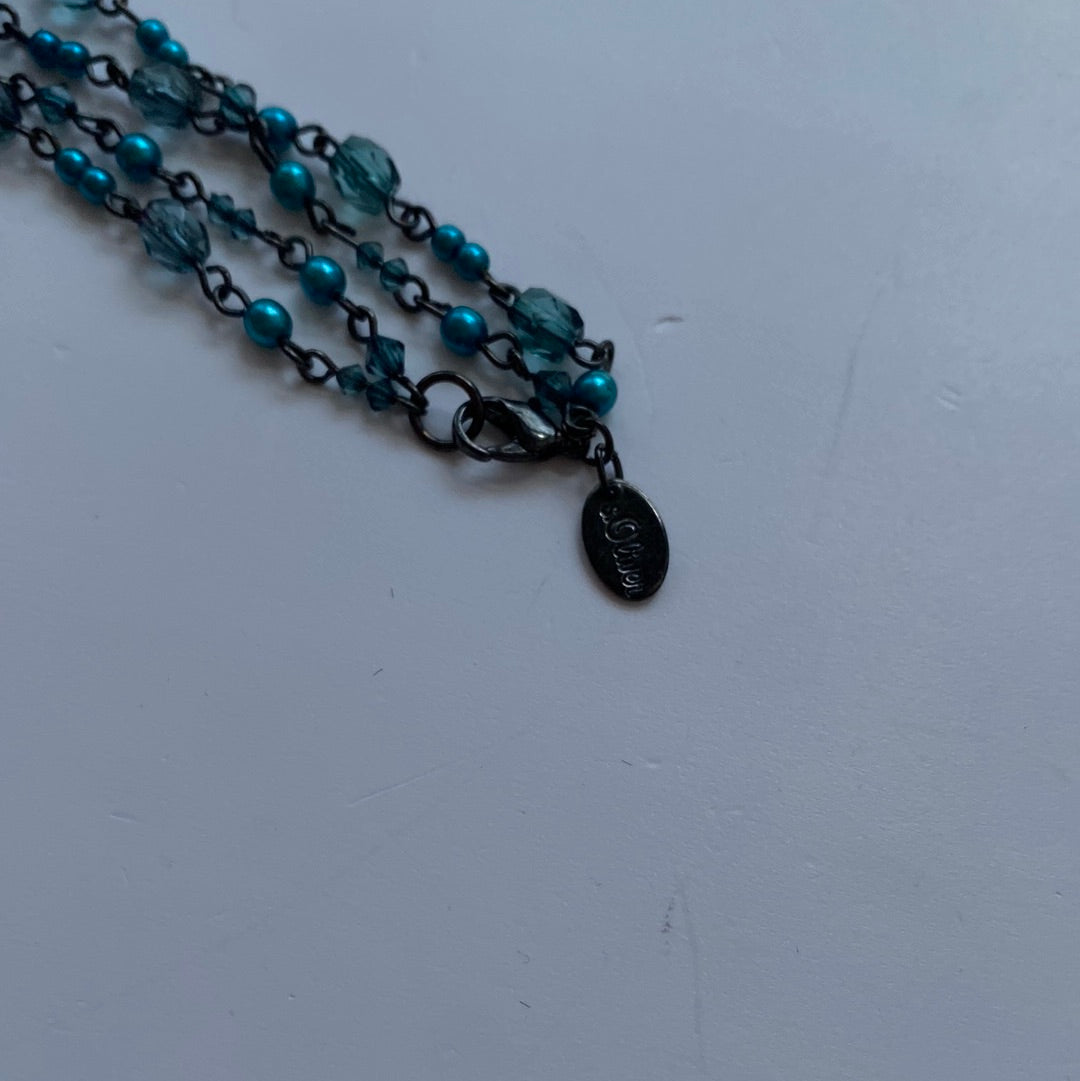 S Oliver blaue Kette