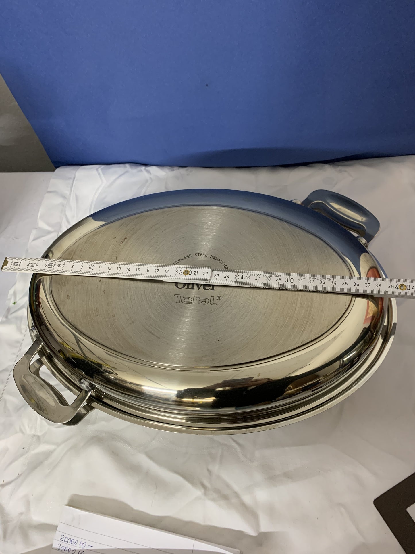 Tefal Stainless Steel Jamie Oliver Induction Bräter mit Deckel Oval