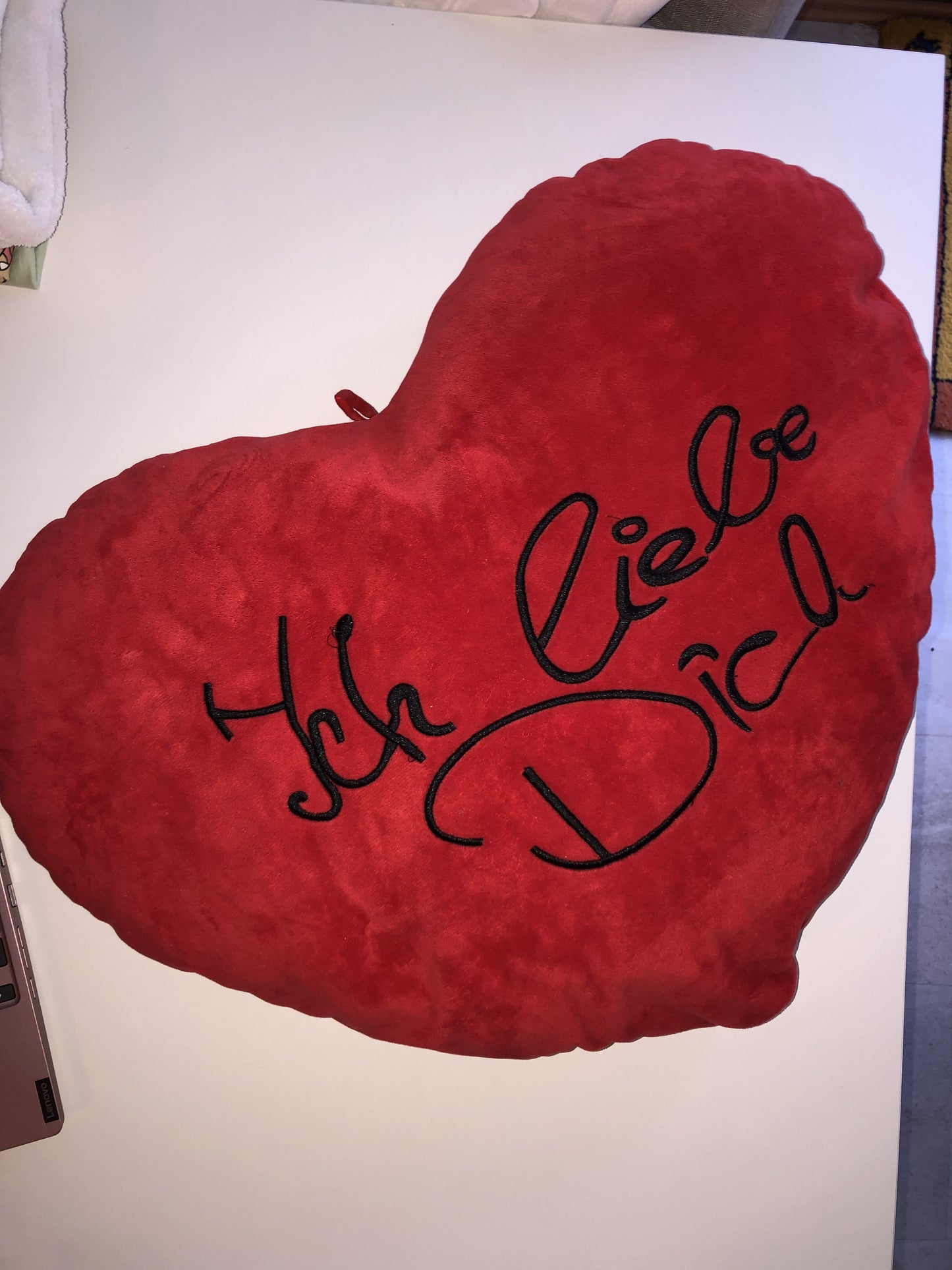 Kissen „Ich liebe Dich“