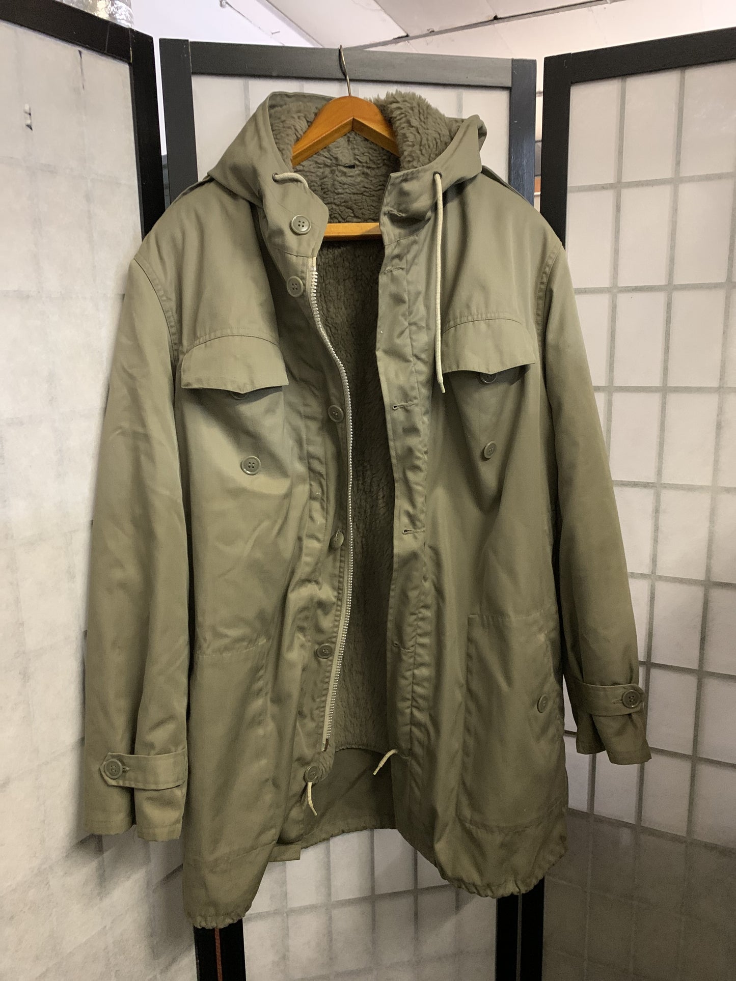 Khaki 3 in 1 Jacke, gr. 52