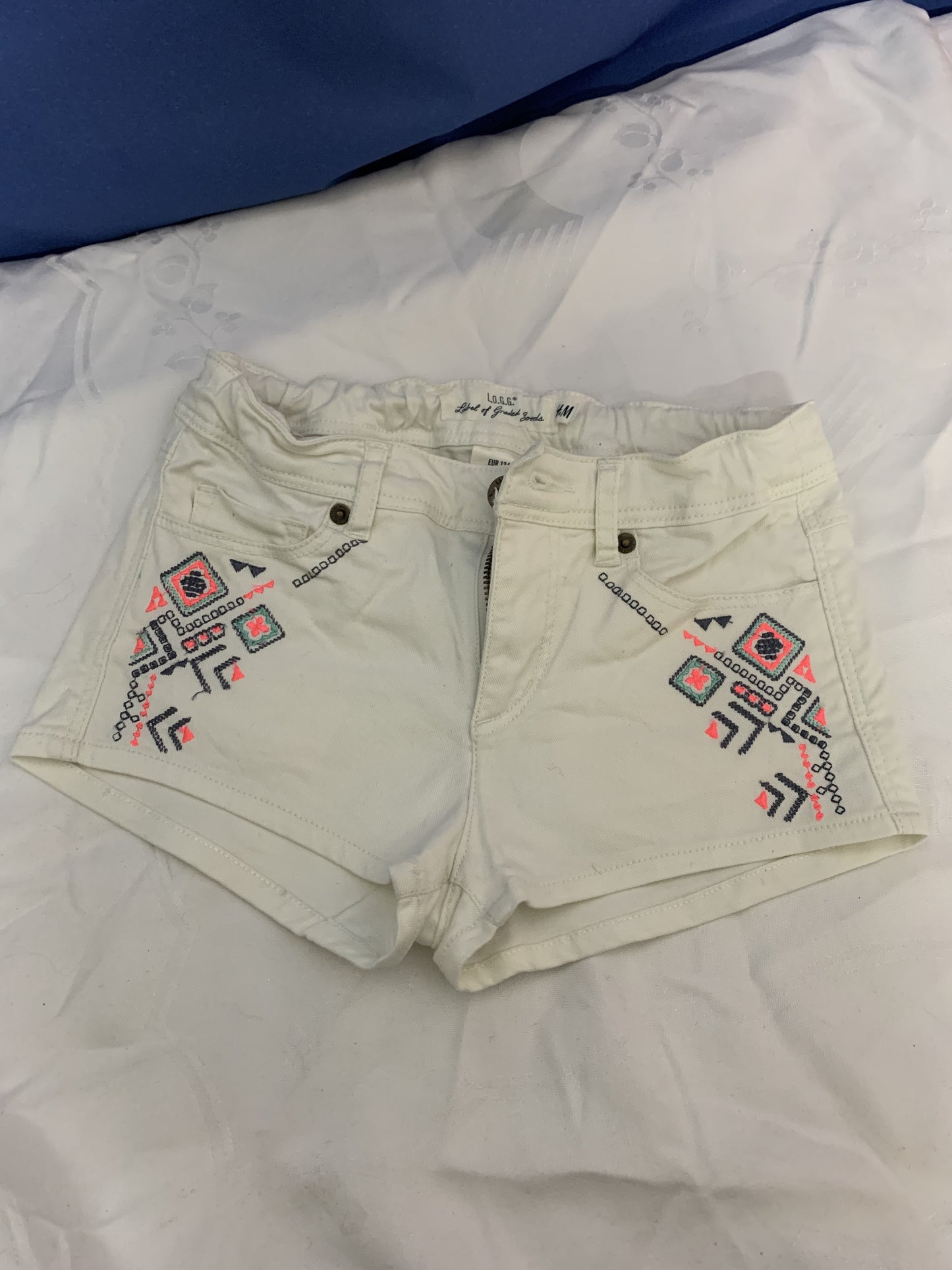 Hm Weiße Mädchen Short, gr. 134