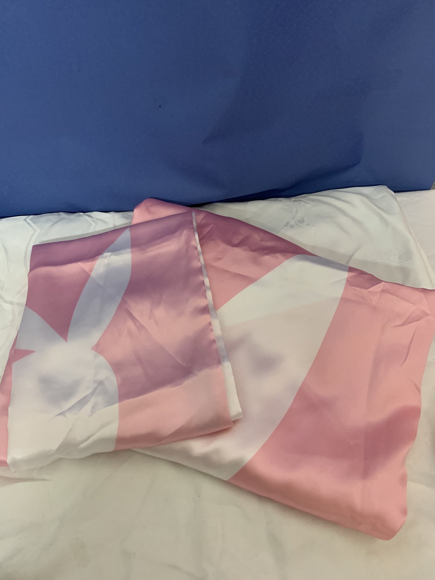 Playboy Hase Einzel Bettwäsche, Rosa- Weiß