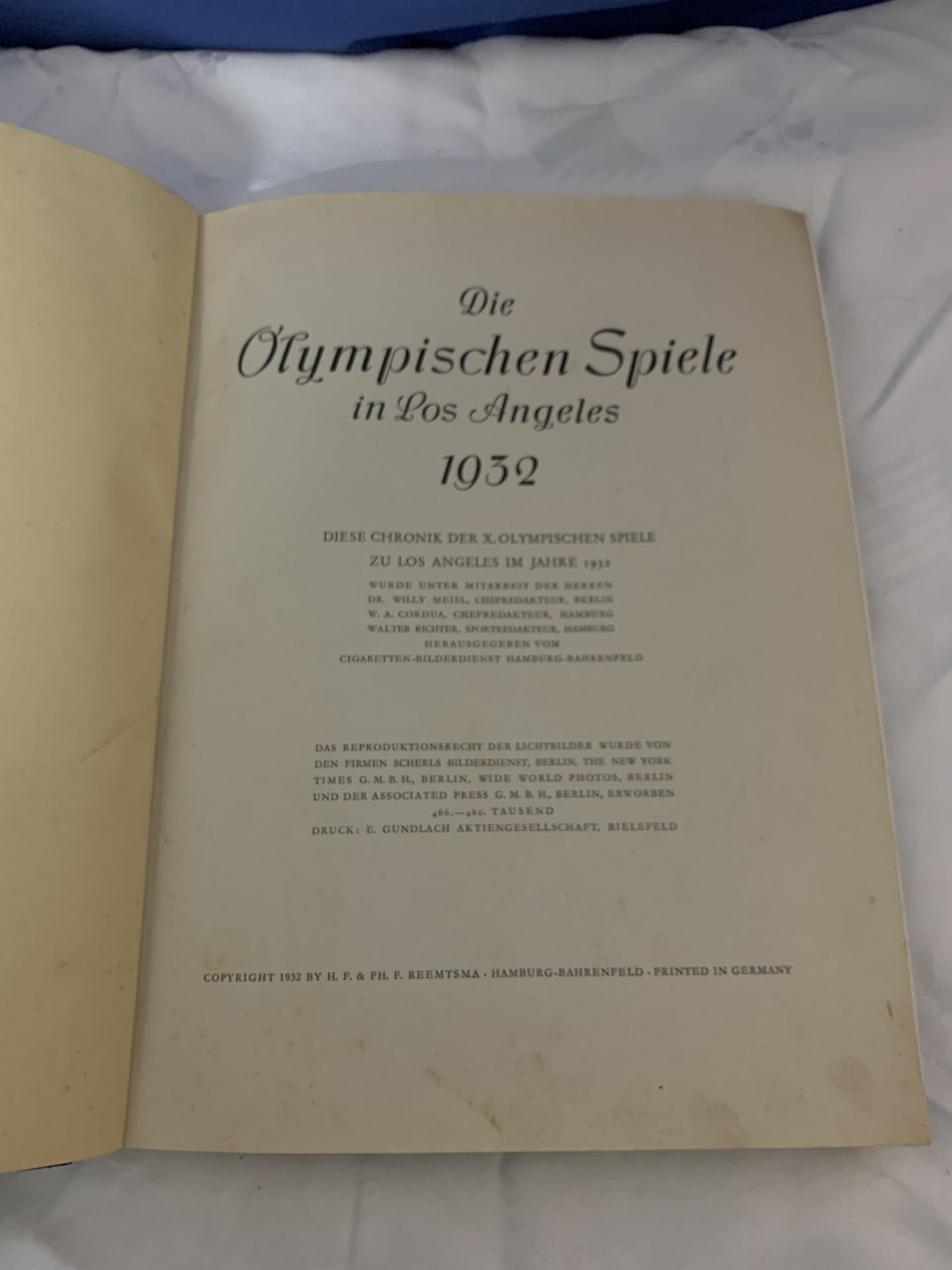 Die Olympischen Spiele in Los Angeles 1932