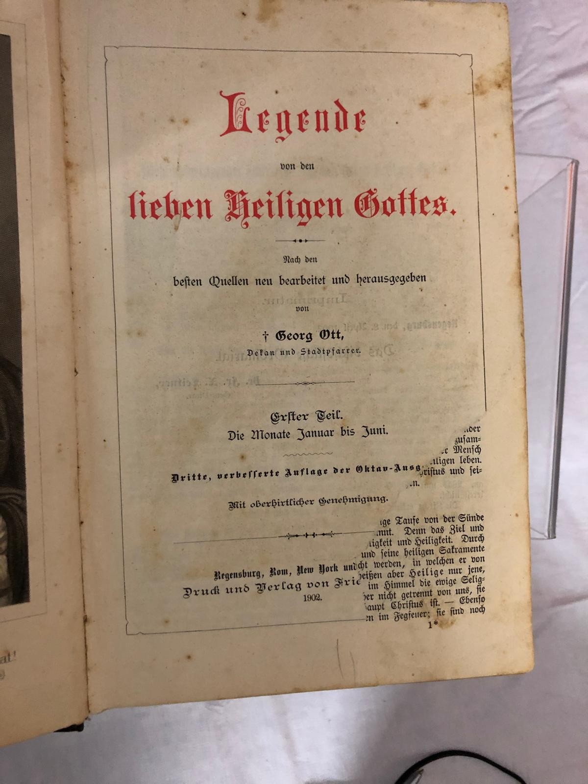 Buch Legende der Heiligen