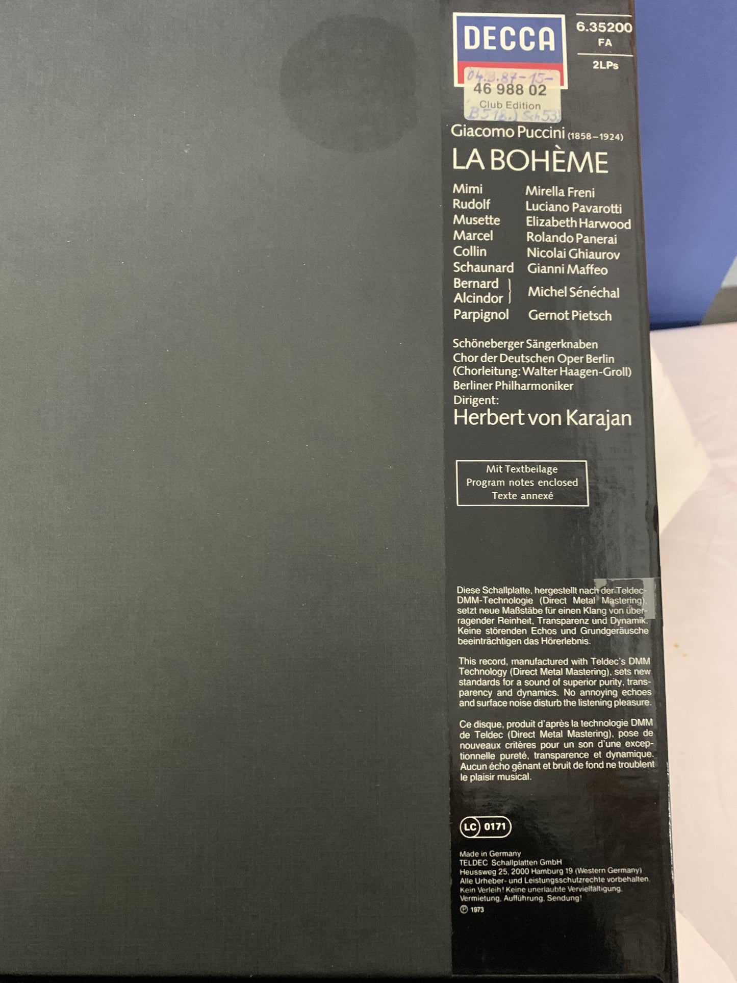 PUCCINI: La Boheme - (2-LP-Box Decca 6.35200)