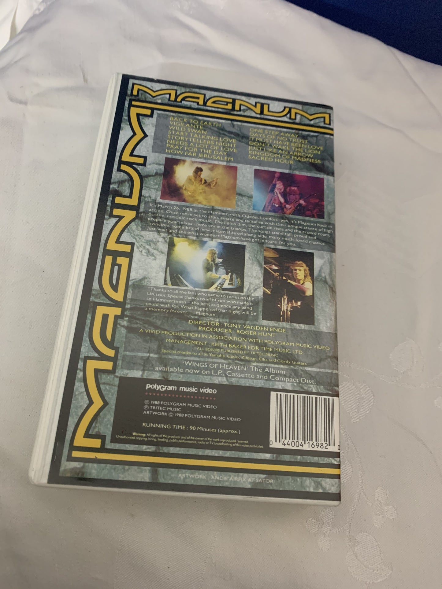 Magnum On The Wings Of Heaven Live VHS