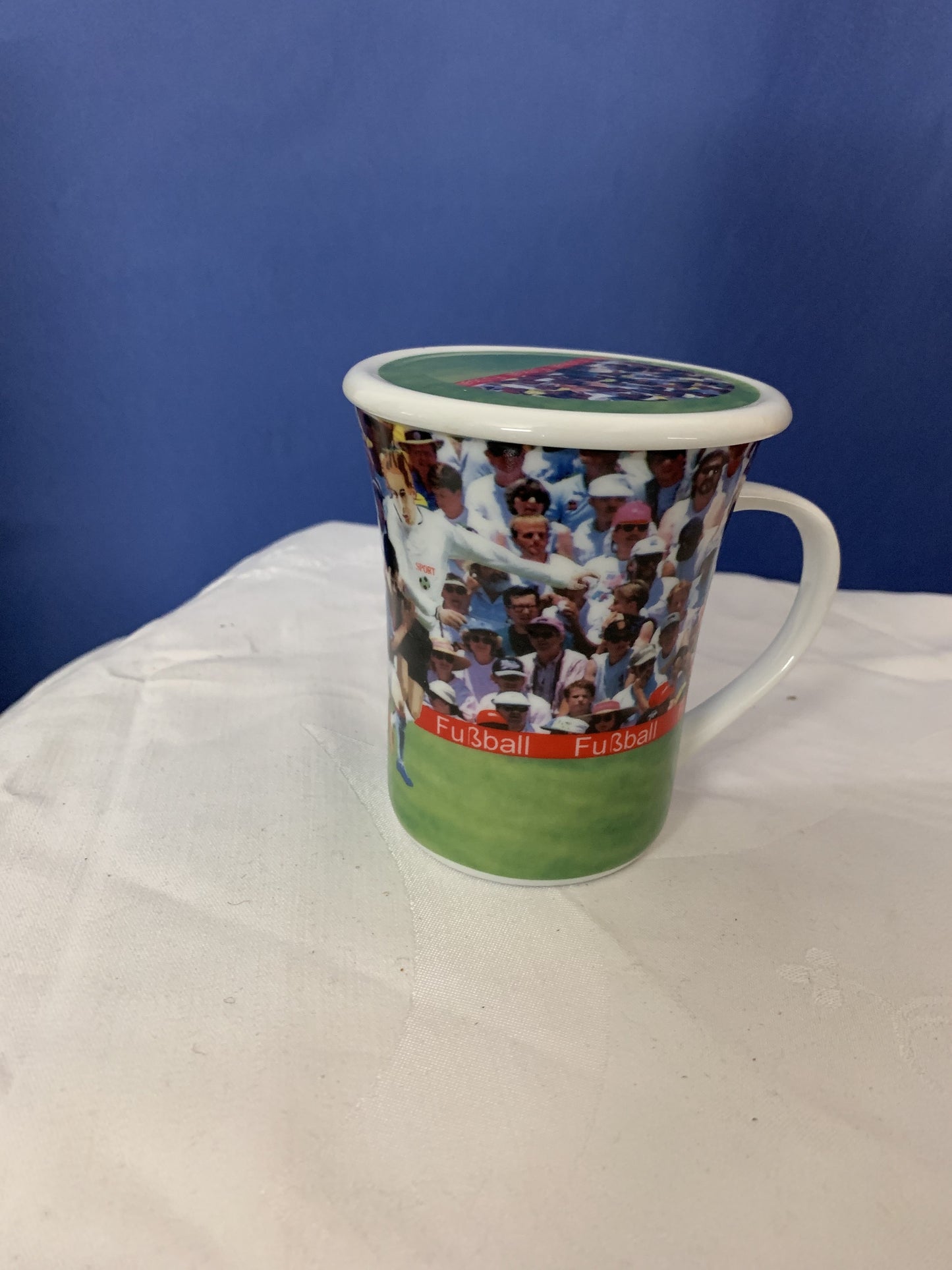 Casablanca Fußball Kaffeebecher mit Deckel