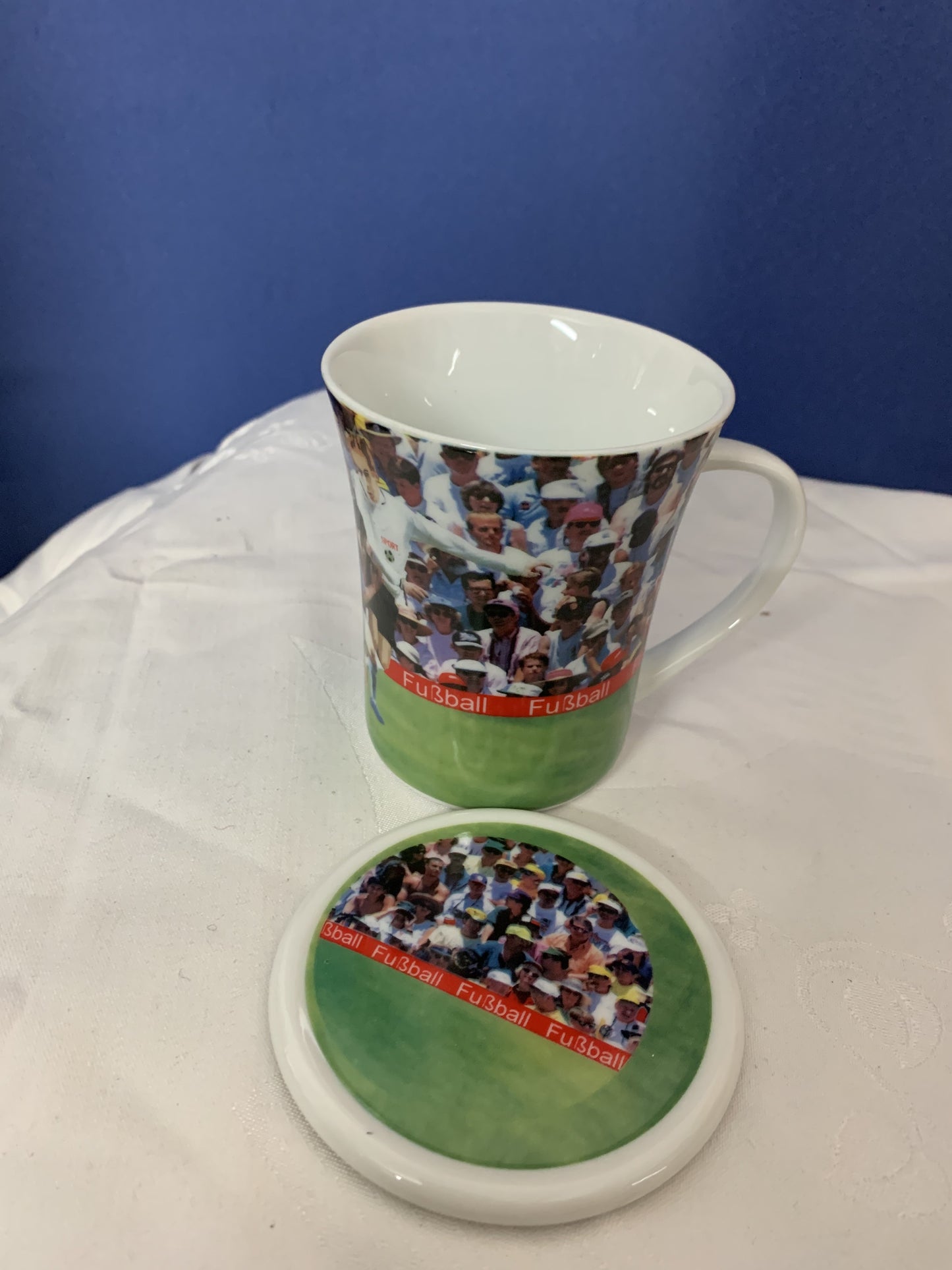 Casablanca Fußball Kaffeebecher mit Deckel