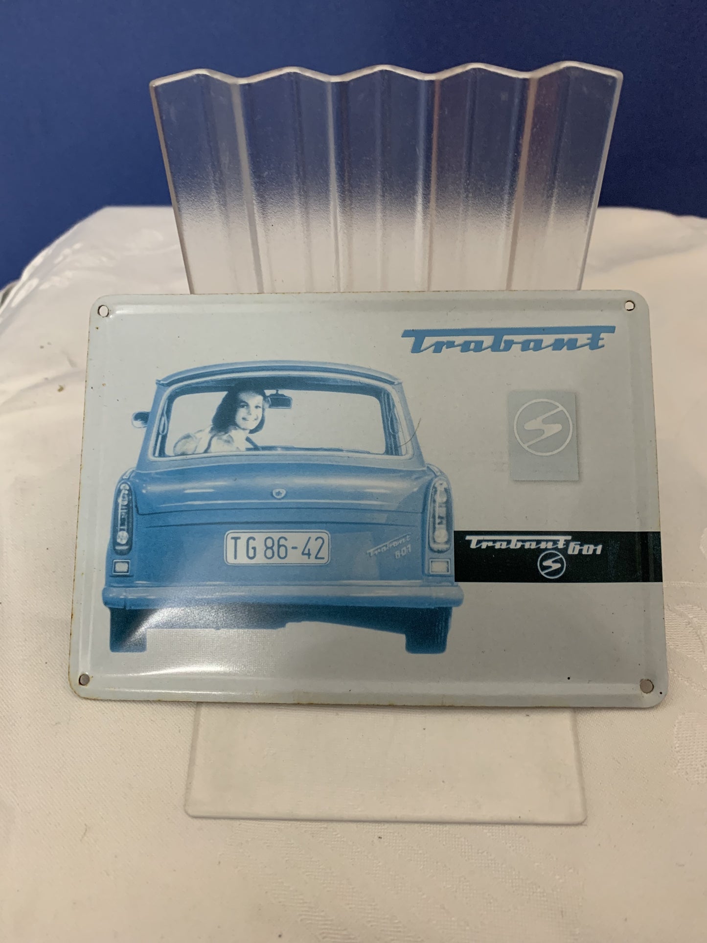 Blechschild, Trabant 601